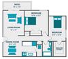 2 bedroom apartment floor plan