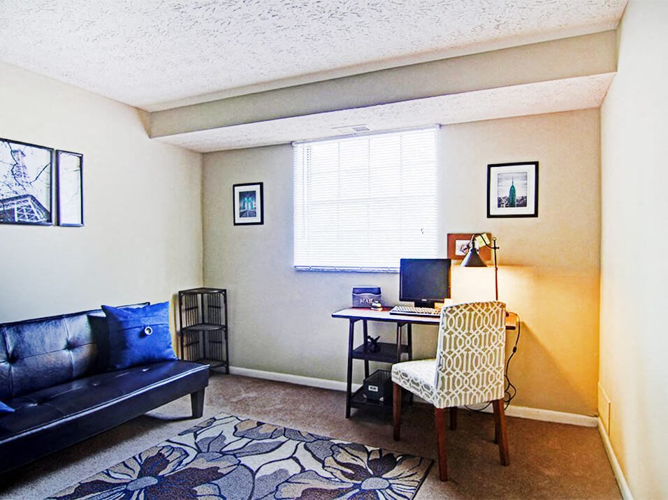 living room with window 