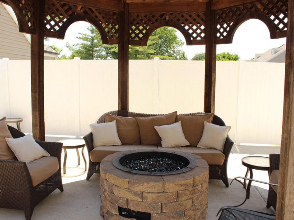 Gazebo with Firepit