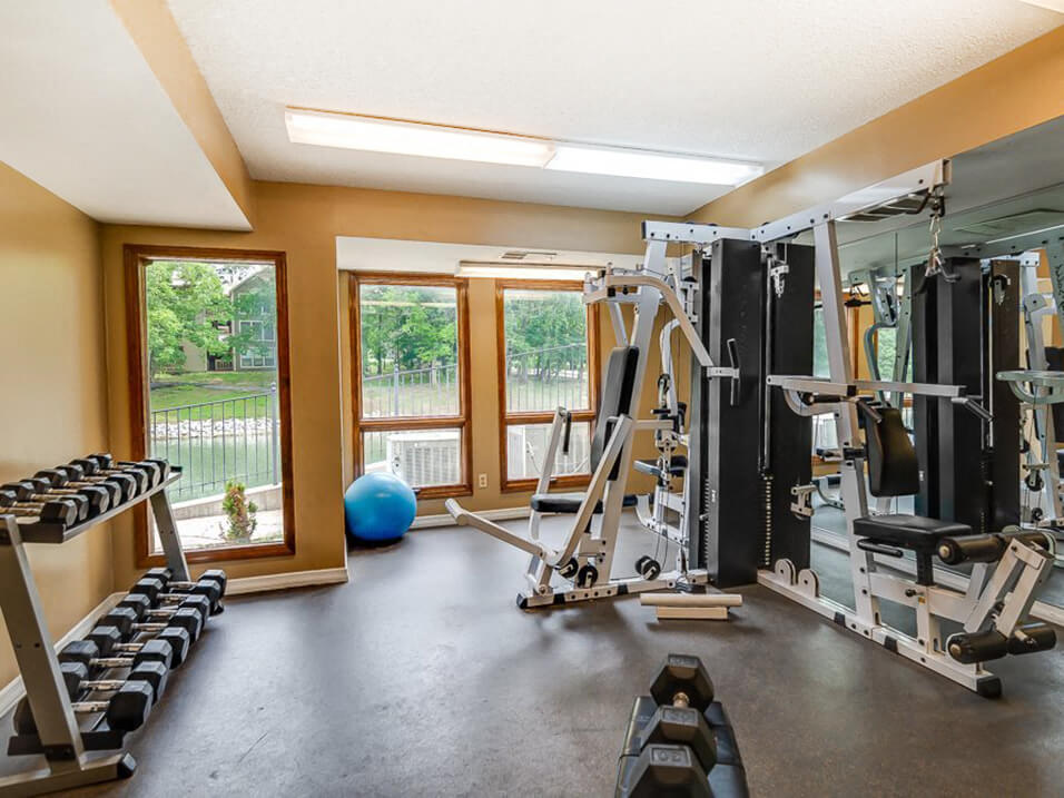 apartment Fitness Center with Weights