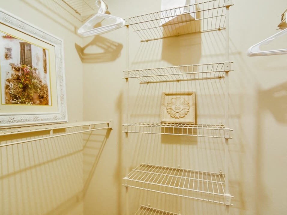 bedroom with walk-in closet