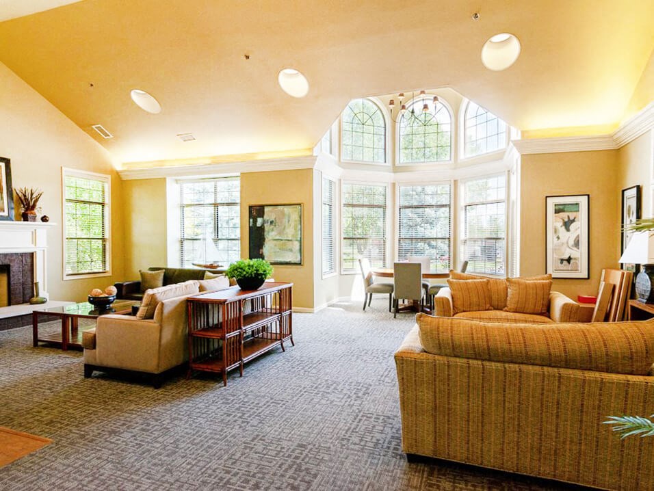 Clubhouse at apartment community