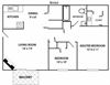 floor plan of two bedroom apt