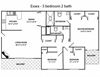 three bedroom apartment floor plan
