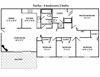 floor plan of 3 bedroom apartment