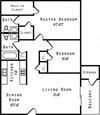 2 bedroom apartment floor plan