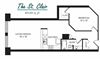 1 bed apartment floor plan