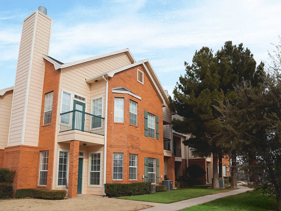 private patio at Lubbock TX apartments