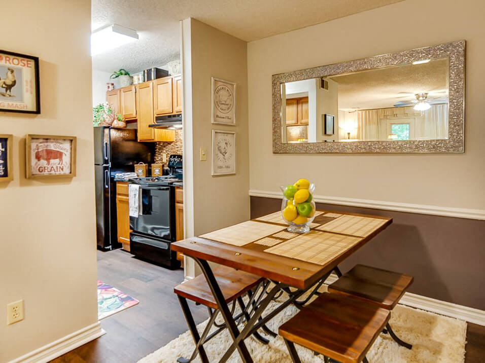 dining area in apartment