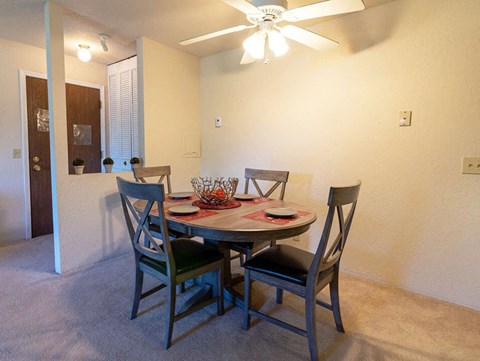 Dining Area in Haslett apartment