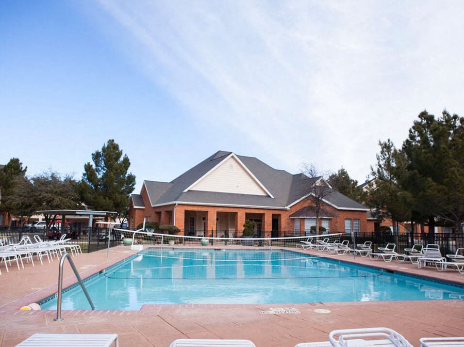 swimming pool at The Dominion apartments