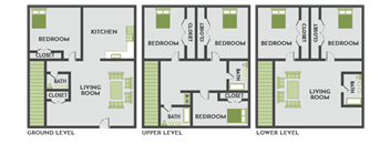 6 bedroom townhome floor plan