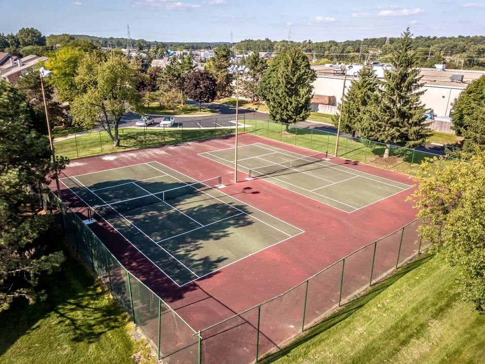 outdoor tennis court