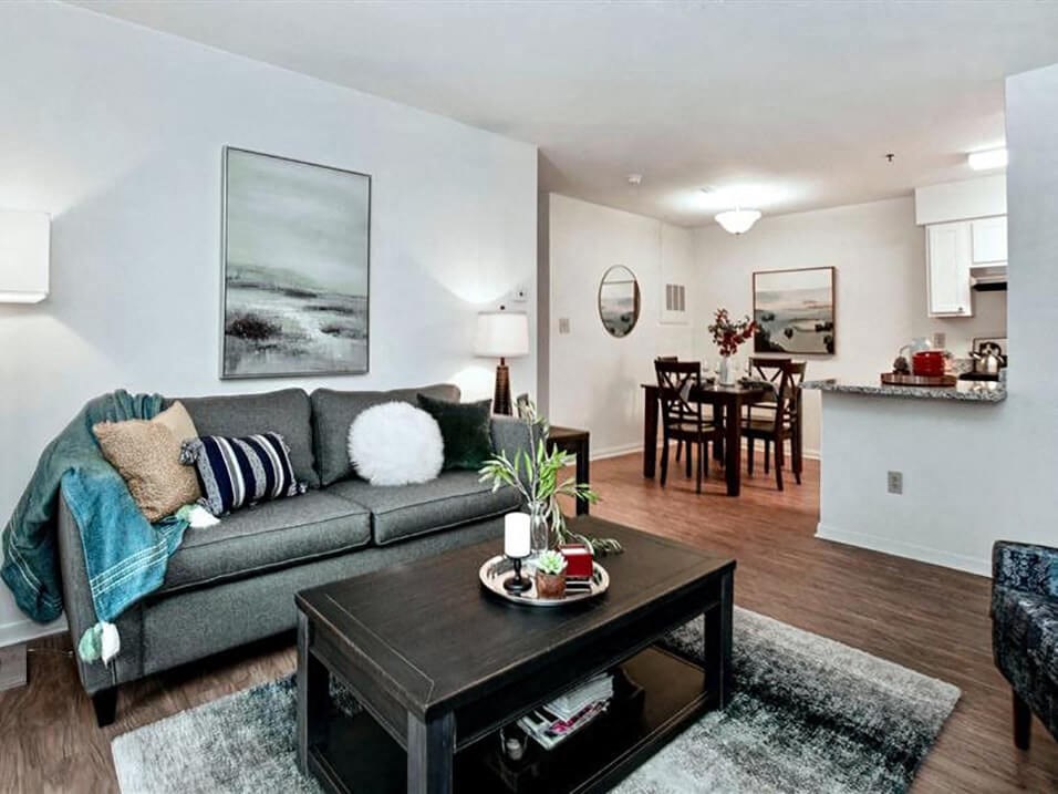 large entertaining space in Village Woods Apartments