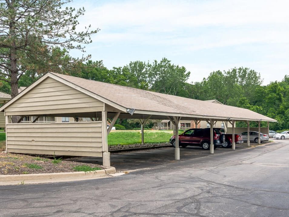 carports at apartment community