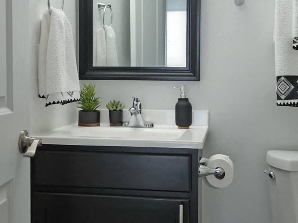 bathroom at West Carrollton apartments