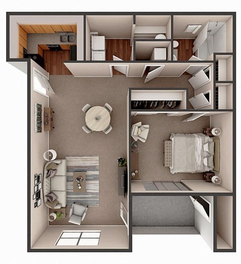 one bedroom apartment floor plan