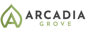 the logo grow on a green background