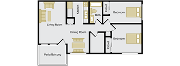 2 Bedroom apartment with Storage