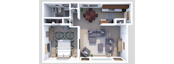 AROH 1 bedroom, 1 bath