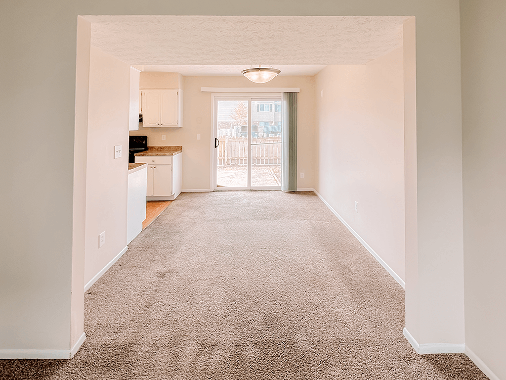 Apartment Living Room with Balcony or Patio