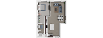 1 bedroom, 1 bathroom apartment at The Chateau in Minot, ND