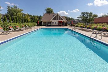 swimming pool at apartment community