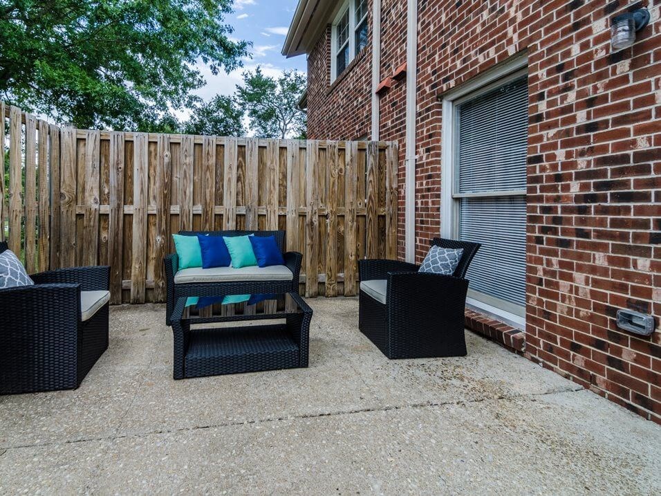 private patio/balcony at Forest Hills apartments