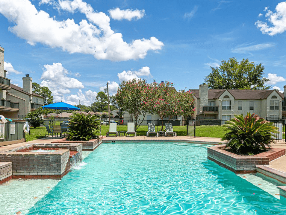 outdoor swimming pool at apartments 