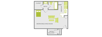 one bedroom apartment floor plan