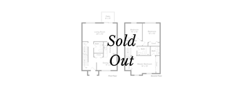 an illustration of different floor plans with sold out typography