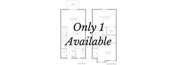 only 1 available floor plans for a living room dining room and kitchen