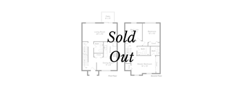 an illustration of different floor plans with sold out typography