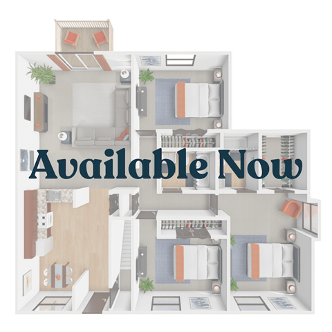 3 bed 2 bath floor plan available now!