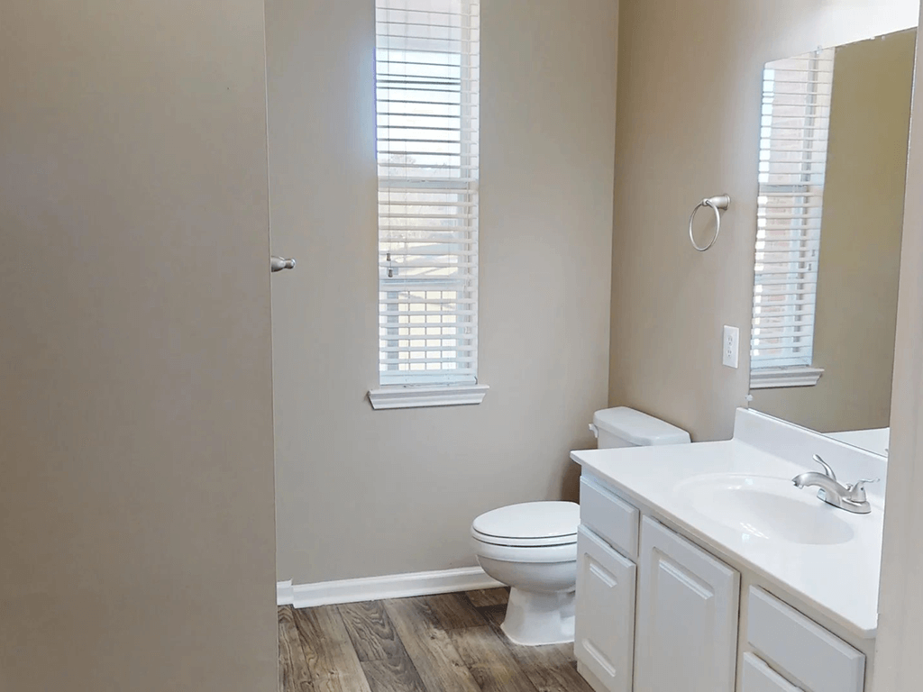 bathroom with a toilet and sink