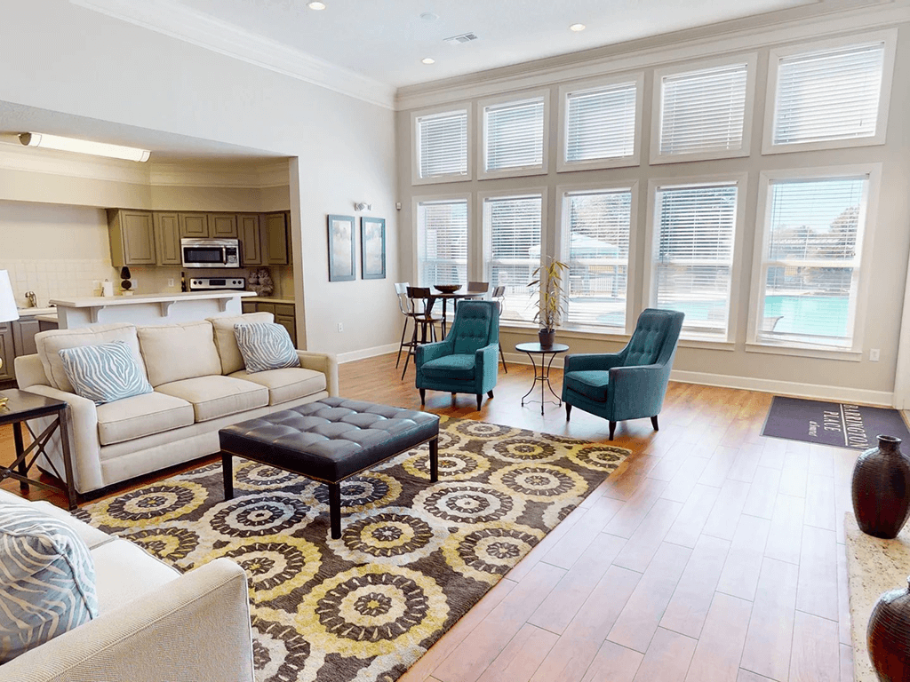 resident clubhouse at apartment complex