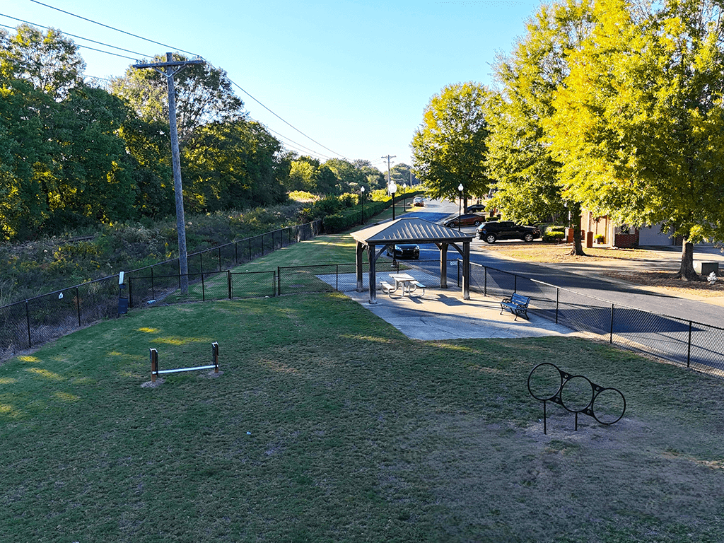 dog park at pet friendly apartments