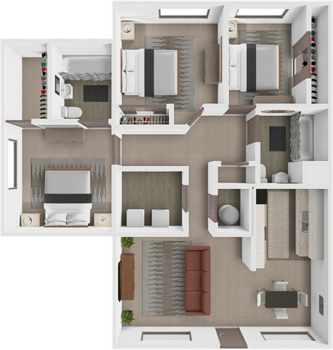 phoenix floor plan at berkshire apartments