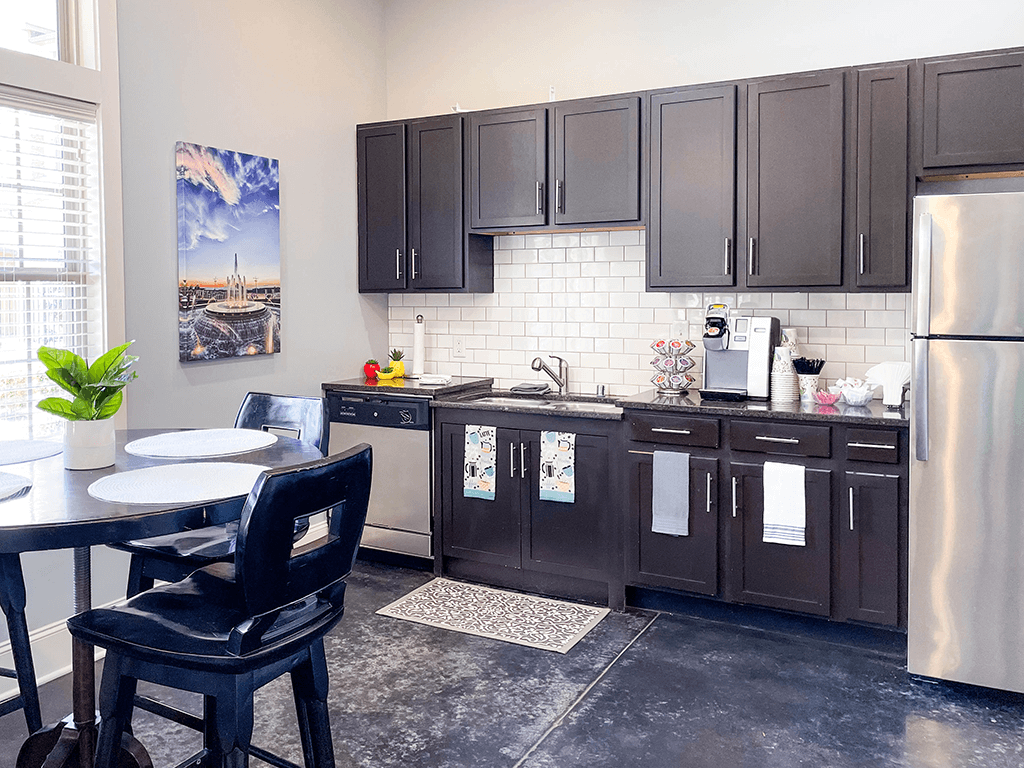 kitchen with Shaker cabinets