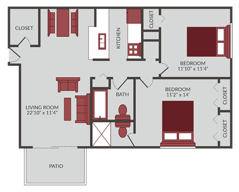 a floor plan of a house