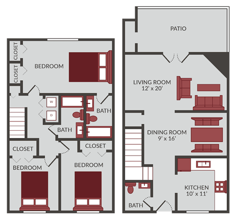 a floor plan of a house
