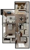 2 bedroom apartment floor plan