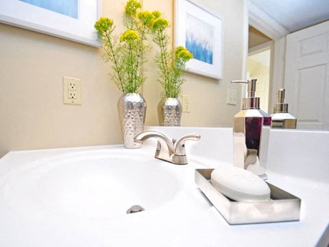 Bathroom fixtures at Apartments in Evansville IN