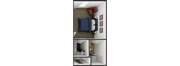 studio apt floor plan in San Angelo