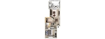 one bedroom apartment floor plan