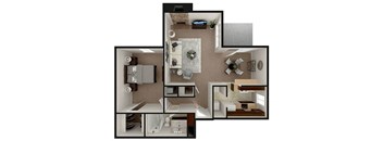 1 bedroom apartment floor plan