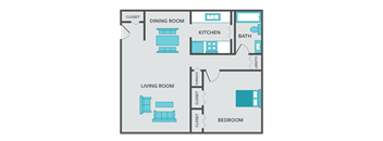 1 bedroom apartment floor plan