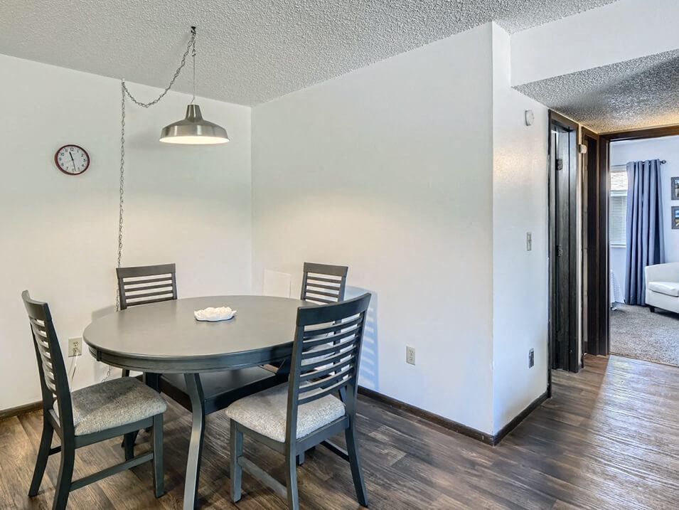 Dining room area and hallway