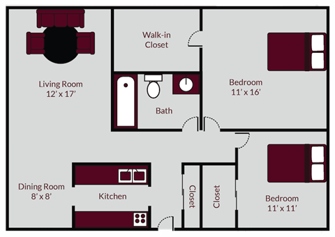 a floor plan of a home