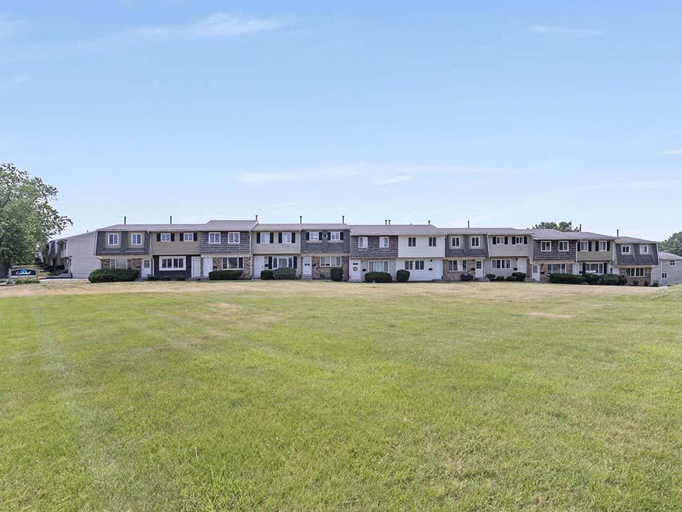 The front of our townhomes